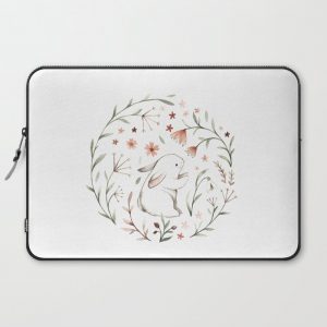 Watercolor Bunny Computer Cover by Nina Stajner - Laptop Sleeve - 15"