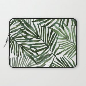 Watercolor simple leaves Computer Cover by mmartabc - Laptop Sleeve - 13"