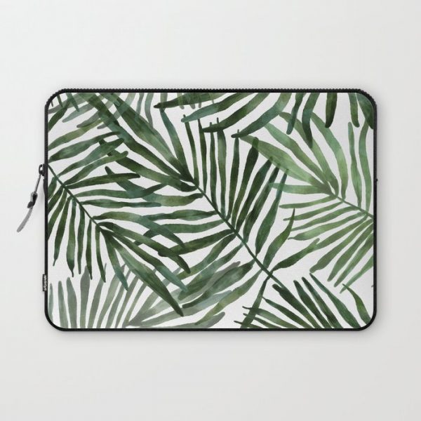 Watercolor simple leaves Computer Cover by mmartabc - Laptop Sleeve - 13"