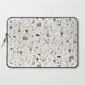 Watercolour Sheep Computer Cover by Elena O'Neill - Laptop Sleeve - 15"