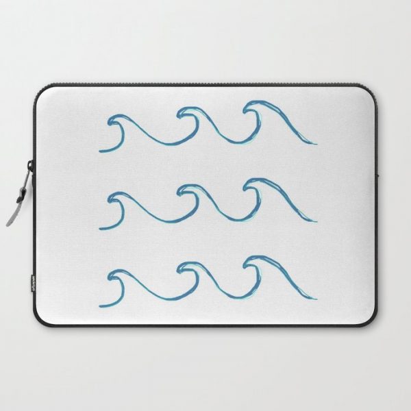 Waves Computer Cover by short stories gallery - Laptop Sleeve - 15"