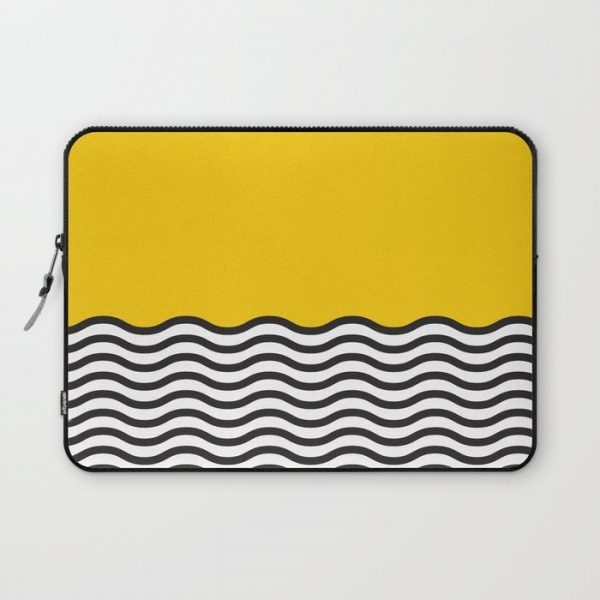 Waves of Yellow Computer Cover by MADEYOUL__K - Laptop Sleeve - 13"