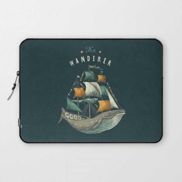 Whale | Petrol Grey Computer Cover by Seaside Spirit - Laptop Sleeve - 13"