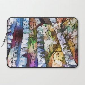 White Aspen an Birch Trees Computer Cover by OLenaArt aPSi, - Laptop Sleeve - 15"