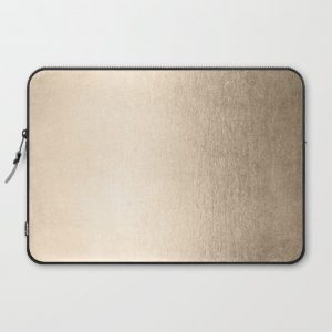 White Gold Sands Computer Cover by Simple Luxe - Laptop Sleeve - 15"