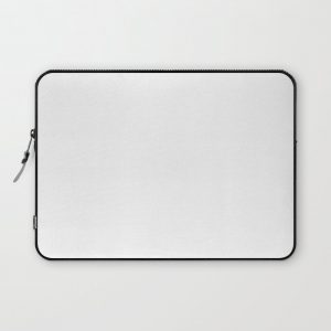 White Minimalist Computer Cover by Beautiful Homes - Laptop Sleeve - 13"