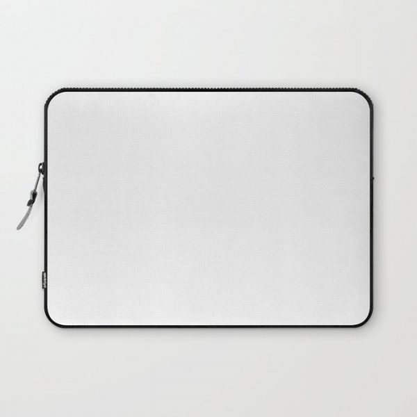 White Minimalist Computer Cover by Beautiful Homes - Laptop Sleeve - 13"