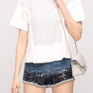 White Plain Short Sleeve Crew Neck Polyester Basic T-Shirt