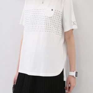 White Polka Dots Casual T-Shirt