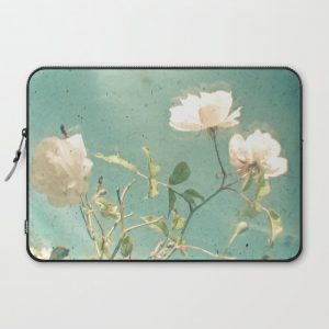 White Rose Computer Cover by Cassia Beck - Laptop Sleeve - 15"