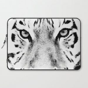 White Tiger Print Computer Cover by PDFDecor - Laptop Sleeve - 15"