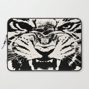 White Tiger Vector Computer Cover by taiche - Laptop Sleeve - 15"