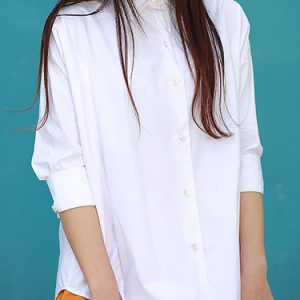 White V Neck Half Sleeve Tunic