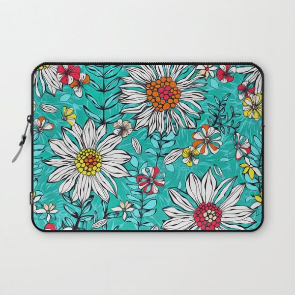 White daisies Computer Cover by CatyArte - Laptop Sleeve - 13"