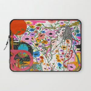 Wildflower Ghost Computer Cover by CASSIDY RAE MARIETTA - Laptop Sleeve - 13"