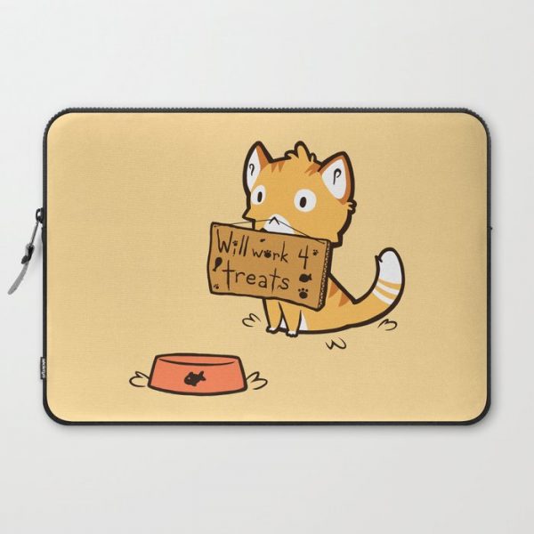 Will Work 4 Treats Computer Cover by fablefire - Laptop Sleeve - 15"