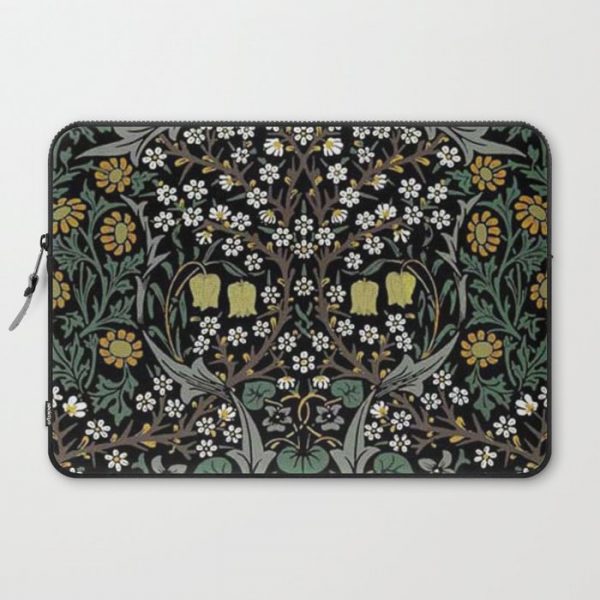 William Morris Blackthorn Computer Cover by Vintage Restored Art - Laptop Sleeve - 15"