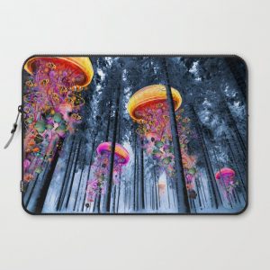 Winter Forest of Electric Jellyfish Worlds Computer Cover by Dave Loblaw - Laptop Sleeve - 15"