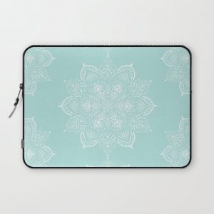 Winter Spirit Mint Computer Cover by Lisa Argyropoulos - Laptop Sleeve - 13"