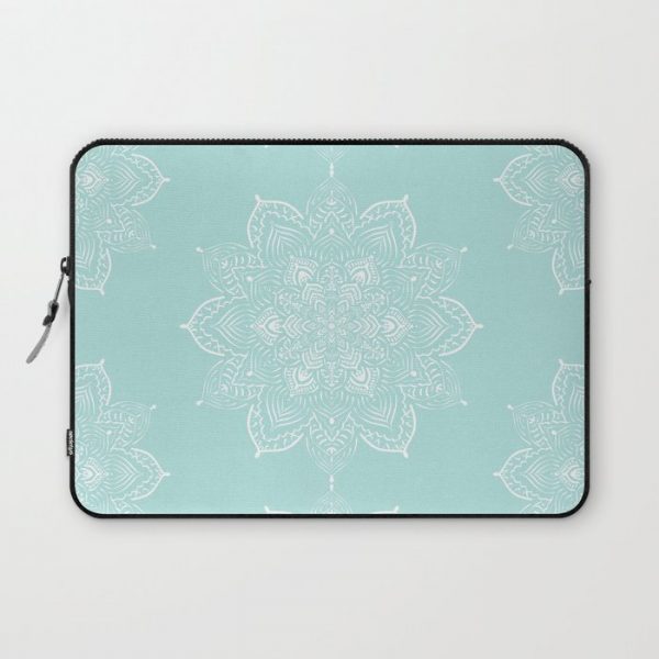 Winter Spirit Mint Computer Cover by Lisa Argyropoulos - Laptop Sleeve - 13"