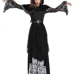 Witch Costume Halloween Corpse Bride Dresses Set For Women