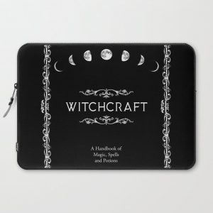 Witchcraft A Handbook of Magic Spells and Potions Computer Cover by StilleSkyggerArt - Laptop Sleeve - 15"