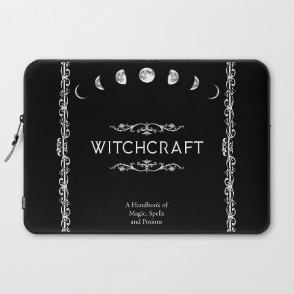 Witchcraft A Handbook of Magic Spells and Potions Computer Cover by StilleSkyggerArt - Laptop Sleeve - 15"