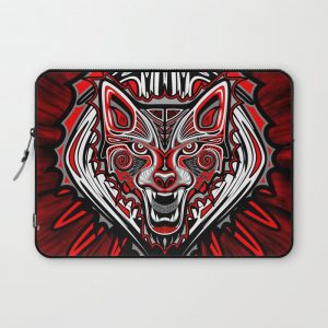 Wolf Tattoo Style Haida Art Computer Cover by BluedarkArt - Laptop Sleeve - 13"