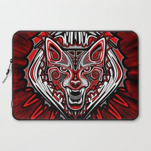 Wolf Tattoo Style Haida Art Computer Cover by BluedarkArt - Laptop Sleeve - 15"