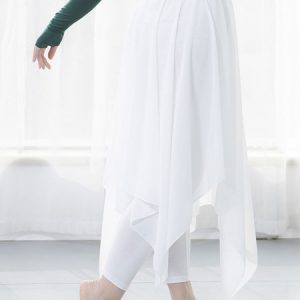 Women Dance Pant Ruffle Irregular Modal Skinny Leg Pants Dancing Costume