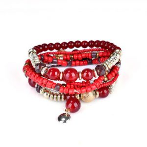 Women's Bohemian Bracelet Beads Multilayer Retro Bracelet