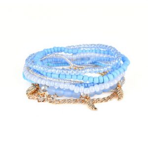 Women's Bohemian Bracelet Leaves Chain Multilayer Bracelet