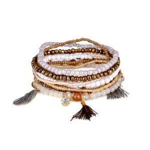 Women's Bohemian Bracelet Multilayer Beads Charm Bracelet