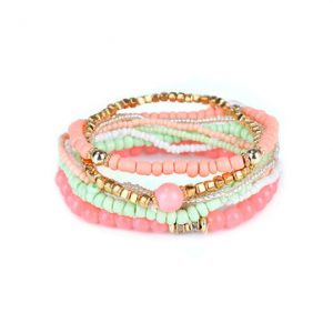 Women's Bohemian Bracelet Rhinestone Beads Multilayer Bracelet