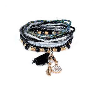 Women's Bohemian Bracelet Tassel Flower Leaves Bracelet