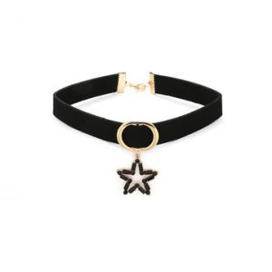 Women's Elegant Choker Star Flannel Clavicle Necklace