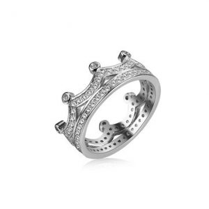 Women's Elegant Ring Crown Full Zircon Ring