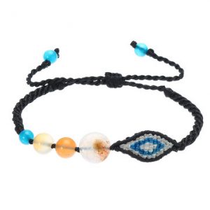 Women's Ethnic Bracelet Weave Rope Agate Retro Bracelet