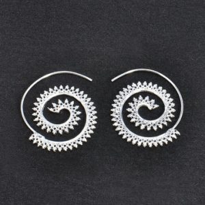 Women's Exaggerate Earrings Whirlpool Gears Retro Earrings