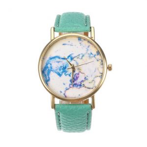 Women's Leather Watch Map Leather Vintage Watch