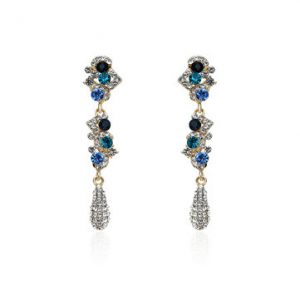 Women's Luxury Earrings Elegant Full Rhinestone Crystal Earrings