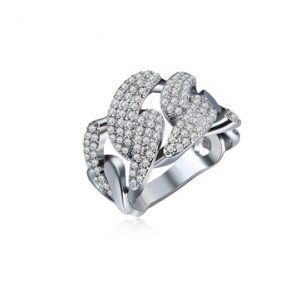 Women's Luxury Ring Full Zircon Platinum Ring