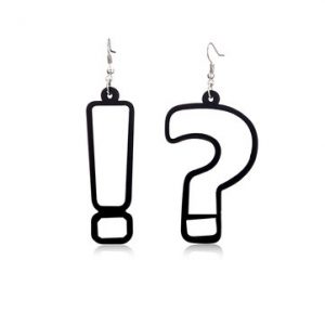 Women's Punk Earrings Question Mark Exclamation Mark Earrings