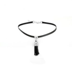 Women's Punk Necklace Tassel Rhinestone Pendant Necklace