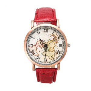 Women's Retro Watch Vintage Leather Map Watch