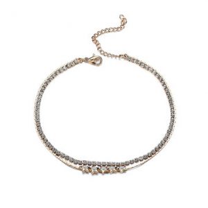 Women's Trendy Anklet Star Rhinestone Chain Anklet