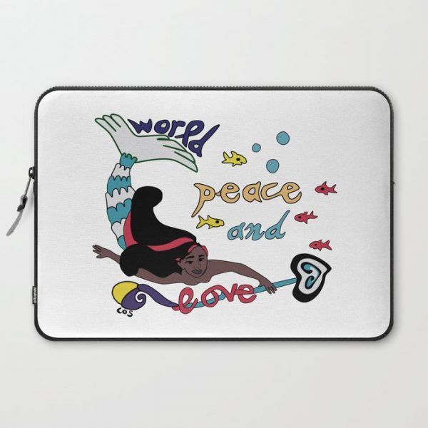 World Love Computer Cover by Christine Olga Smith - Laptop Sleeve - 15"