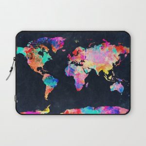 World map Computer Cover by Bekim ART - Laptop Sleeve - 13"