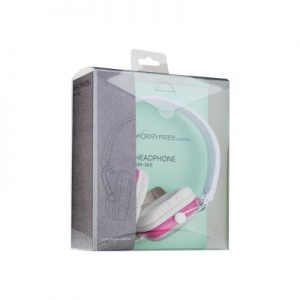 Worry Free Gadgets MH-068-PNK MYEPADS MH-068 - Headphones with mic - full size - wired - 3.5 mm jack - pink