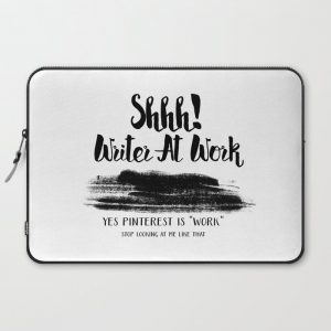 Writer At Work Computer Cover by PaperFury - Laptop Sleeve - 15"